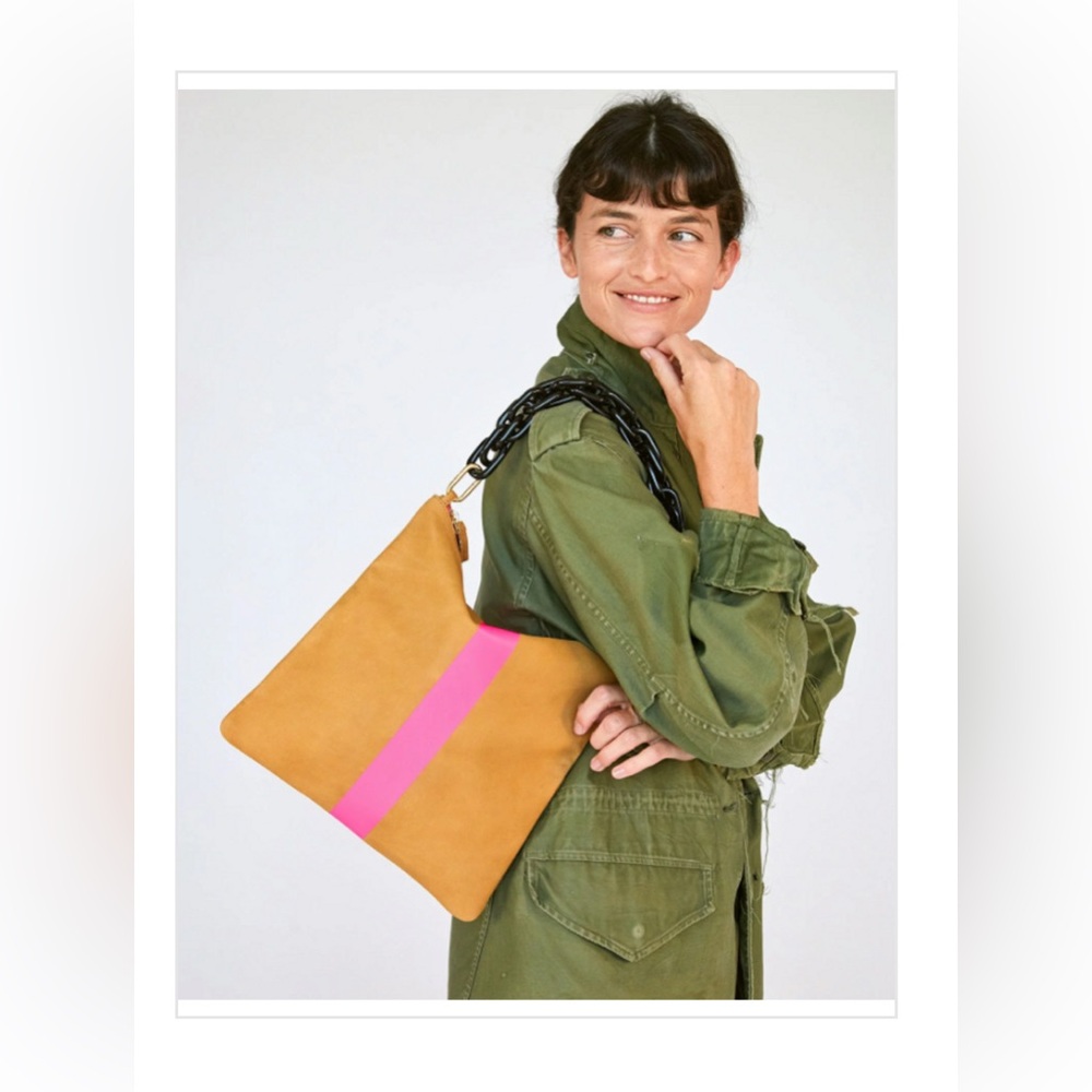 Clare V. Flat Foldover Clutch with Tabs